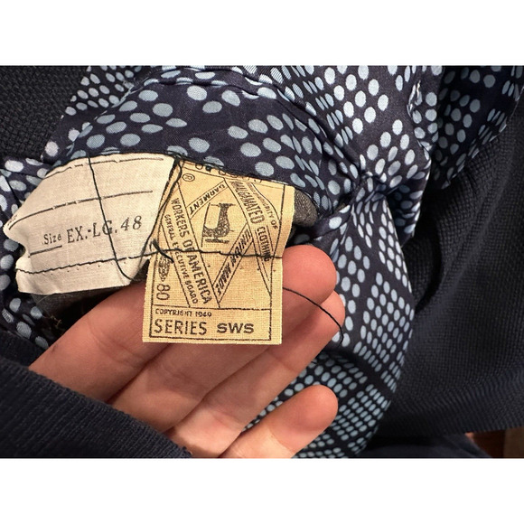 Kingsridge Navy Blue Knit Jacket Size 48 - Picture 12 of 16